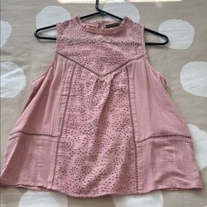 Pink Sleeveless Women's Top
